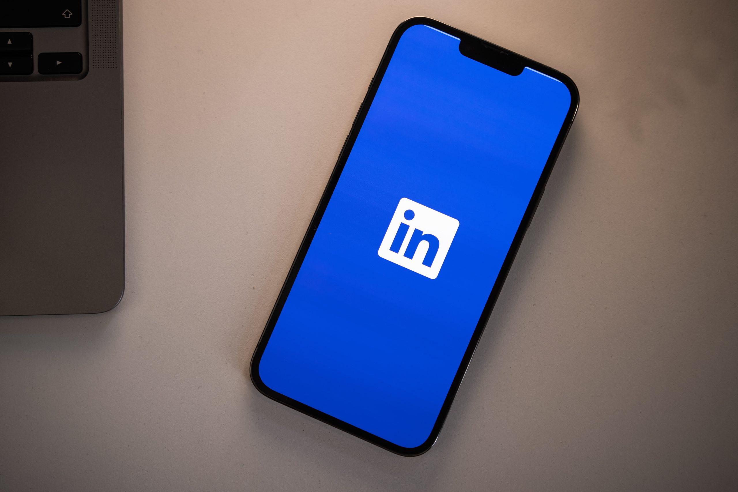 LinkedIn Logo on Mobile