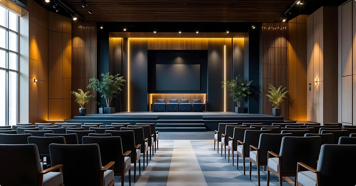 Small hall with stage